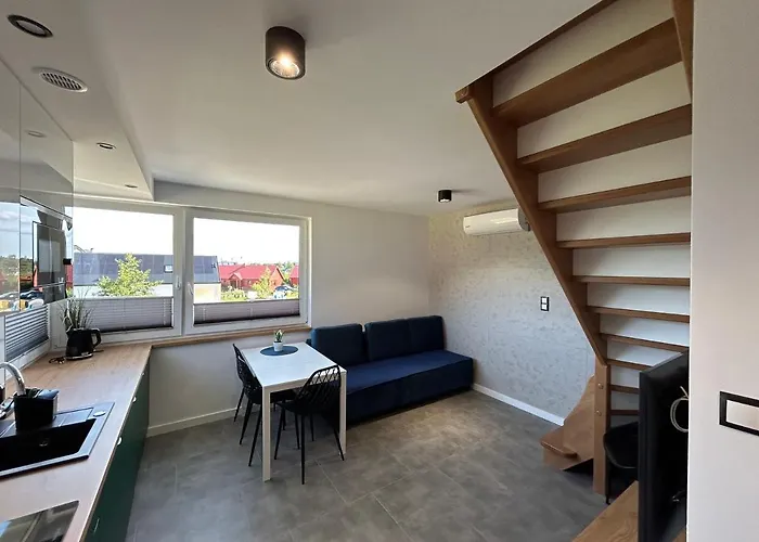 דירה W Sam By Klif Ustka- Dwupoziomy Z Klimatyzacja Ul Poswiatowskiej 42 אוסטקה